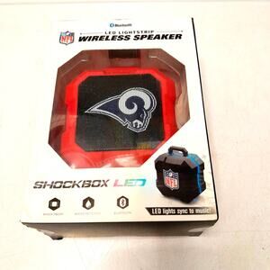 NFL Los Angeles Rams Speaker Wireless Bluetooth Shockbox LED  Portable New